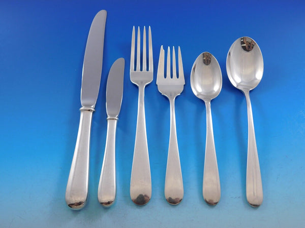 Old Maryland Plain by Kirk Sterling Silver Flatware Set Service 48 pcs