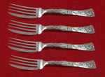 Vine by Tiffany and Co Sterling Silver Fish Fork Set 4pc AS Custom Made 7"