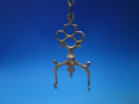 SB Silverplate Hookah / Water Pipe with 4 Chains and Various Implements (#6493)