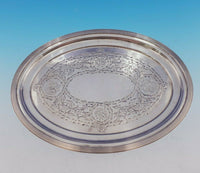 Gorham Sterling Silver Tray Oval Footed w/ Roses and Ivy BC Design #880 (#3540)