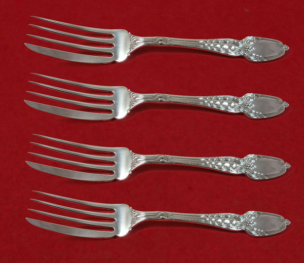 Broom Corn by Tiffany and Co Sterling Silver Fish Fork Set 4pc AS Custom Made 7"