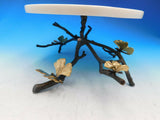 Butterfly Ginkgo by Michael Aram Marble and Brass Cake Stand - New