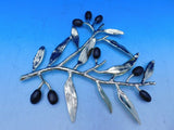 Olive Branch Gold by Michael Aram Natural and Oxidized Brass Trivet - New