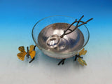 Butterfly Ginkgo by Michael Aram Stainless Steel & Glass Nut Dish w/ Spoon - New