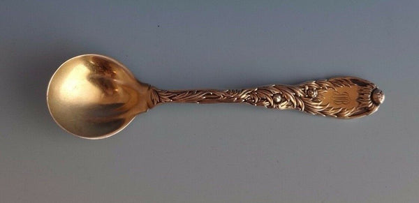 Chrysanthemum Vermeil by Tiffany & Co. Sterling Sherbet Spoon Pinched 5 1/2"