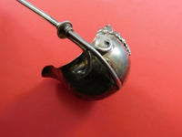 Gothic Dome by Georg Sharp Sterling Silver Sauce Ladle Goldwashed with Griffin