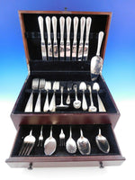 Old Maryland Engraved by Kirk Sterling Silver Flatware Set Service 50 pcs Dinner