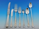 Old Brocade by Towle Sterling Silver Flatware Set for 12 Service 99 pieces