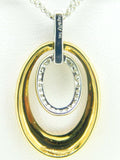 14k White and Yellow Gold 1/2ct Genuine Natural Diamond Necklace (#J4182)