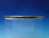 Glass Trivet Plate with Sterling Silver Overlay Vintage 6 3/4" (#5430)