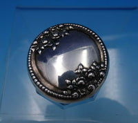 Lancaster by Gorham Sterling Silver and Glass Dresser Jar 1 1/2" (#4724)