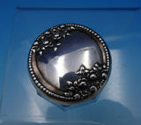 Lancaster by Gorham Sterling Silver and Glass Dresser Jar 1 1/2" (#4724)