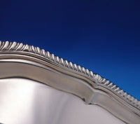 Gadroon by Goldsmiths and Silversmiths English Sterling Silver Salver Tray #6388