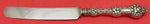Old Orange Blossom By Alvin/ Gorham Sterling Silver Dinner Knife Blunt SP Blade