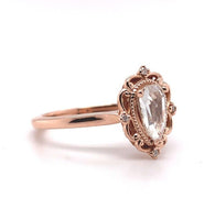 14k Rose Gold .42ct Rose Cut Genuine Natural Diamond Ring Jewelry (#J5780)