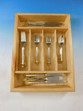 Medici Golden Accent by Gorham Sterling Silver Flatware Set Service 24 Pieces