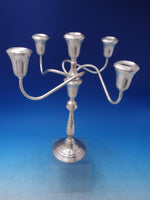 Towle Sterling Silver Candelabra Pair 5-Light #26-5T Weighted 14 1/2" (#7218)