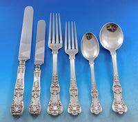 English King by Tiffany & Co Sterling Silver Flatware Set Service 50 pieces