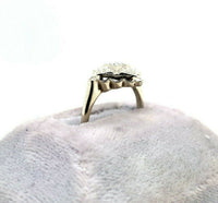 14k White Gold Vintage Genuine Natural Diamond Ring (#J5443)