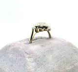 14k White Gold Vintage Genuine Natural Diamond Ring (#J5443)