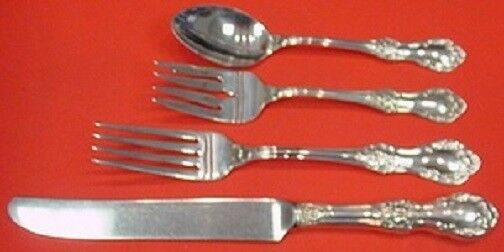 Wild Rose By International Sterling Silver Regular Size Place Setting(s) 4pc