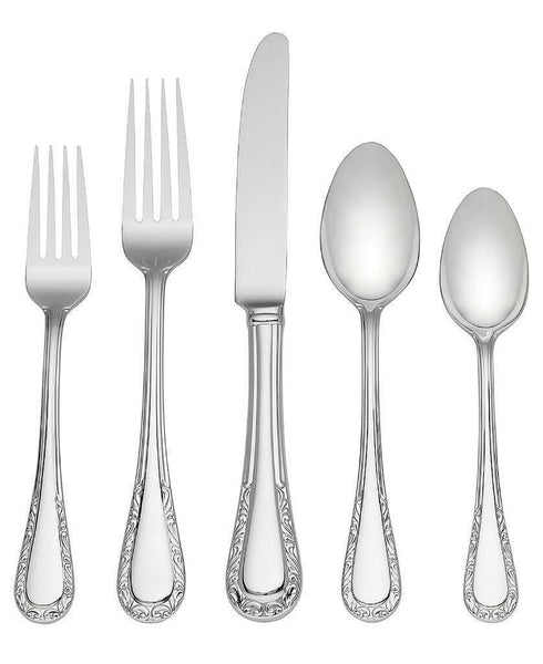 Venetian Lace by Lenox Stainless Steel Flatware Set Service for 12 New 60 pieces