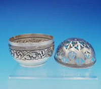 Gorham Sterling Silver String Holder Fancy Pierced w/ Leaves Antique #20 (#3519)
