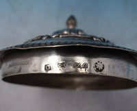 German Sterling Silver Bowl Covered w/ Repousse Scenes Hunting Planting (#6453)