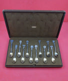 Floral by Tiffany & Co. Sterling Silver Demitasse Spoon set of 12 GW 4"