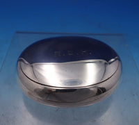 George Unite English Estate Sterling Silver Soap Box Gold Washed Interior #6881