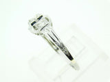 Filigree 18k White Gold Art Deco .39ct Genuine Natural Diamond Ring (#J4357)