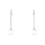 Dew Drop by Georg Jensen Denmark Sterling Silver Earring Set Rock Crystal - New