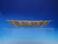 Sterling Silver Filigree Bowl Tray Oval 10 1/2" x 8 3/4" with Daisy (#4619)