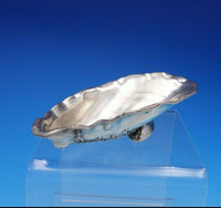 Gorham Sterling Silver Almond Dish Oyster Shaped Applied Sand #1990 Heavy #3655