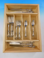 Alexandra by Lunt Sterling Silver Flatware Set for 6 Service 24 pieces