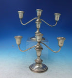 Gadroon by Schweitzer Silver Co Sterling Silver Candelabra Pair c.1940 (#5842)