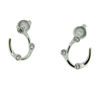 18k White Gold Georg Jensen "Magic" Diamond Earrings (#J4666)