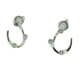 18k White Gold Georg Jensen "Magic" Diamond Earrings (#J4666)