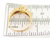 14k Yellow Gold Genuine Natural Opal and Garnet Ring (#J3990)