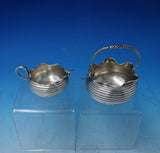 Oval Twist by Whiting Sterling Silver Demitasse Sugar Creamer Set 2pc (#5438)
