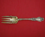 Lily by Frank Whiting Sterling Silver Pastry Fork Light GW w/Flowers 6 1/4" Rare