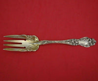 Lily by Frank Whiting Sterling Silver Pastry Fork Light GW w/Flowers 6 1/4" Rare