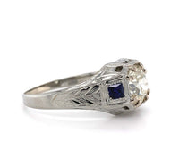 18k White Gold Men's 1.80 Carat Diamond Ring Jewelry with GIA Report (#J5768)