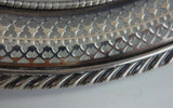 English Gadroon by Gorham Sterling Silver Fruit Bowl #251 Pierced Border (#2587)
