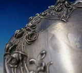 Cupid Sterling Silver Hand Mirror 10 1/2" x 5 3/4" c.1900 Art Nouveau (#5726)
