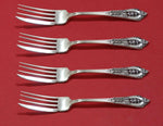 Rose Point by Wallace Sterling Silver Fish Fork Set AS Custom Made 7"