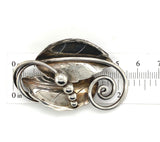 La Paglia International Sterling Pin with Leaves 3-D Beads #108 (#J6007)