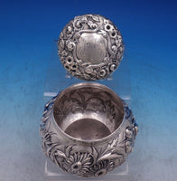 Repousse by R and S Sterling Silver Powder Jar 3 1/4" x 4 1/4" 7.3 ozt. (#7032)