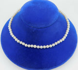 Akoya 4-4.5mm Saltwater Pearl Strand Necklace with 14k Gold Clasp (#J4185)