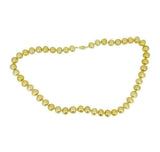 9mm Golden South Sea Strand of Pearls Necklace w/ 14k Yellow Gold Clasp (#J4569)